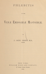 Phlebitis of the venæ emissariæ mastoideæ