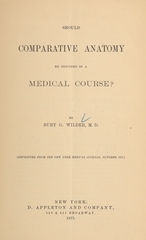 Should comparative anatomy be included in a medical course?