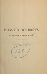 Plans for poor-houses
