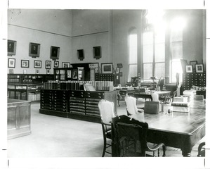 [Army Medical Library reading room]