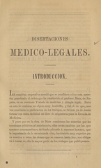 Disertaciones medico-legales