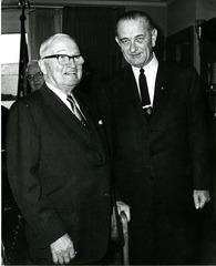 [President Lyndon Johnson and Former President Harry S. Truman]