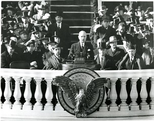 [President Harry Truman delivers inaugural address]