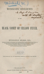 Microscopic researches on the black vomit of yellow fever