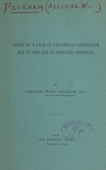 Study of a case of erysipelas genitalium due to the use of infected ointment