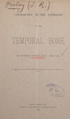 Contribution to the pathology of the temporal bone