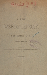 A few cases of leprosy