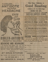 Kohler Antidote relieves headache