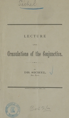 Lecture upon granulations of the conjunctiva