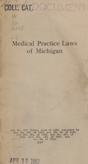 Medical practice laws of Michigan