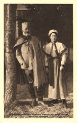 Armee-Oberkommandant Erzherzog Friedrich mit seiner Tochter Schwester Irmengard