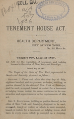 Tenement house act