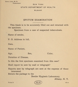 Sputum examination