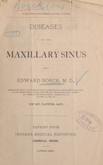 Diseases of the maxillary sinus