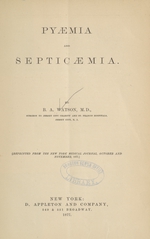 Pyaemia and septicaemia