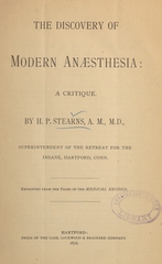 The discovery of modern anæsthesia: a critiquè