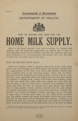 How to secure and care for the home milk supply