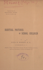 Habitual postures of school children