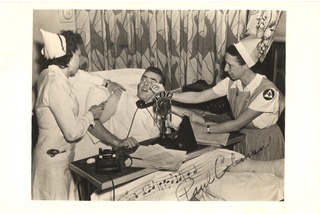 [Radio host Paul Coleman and two nurses]