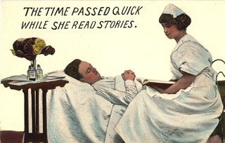 The time passed quick while she read stories