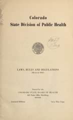 Laws, rules and regulations (revised 1942)