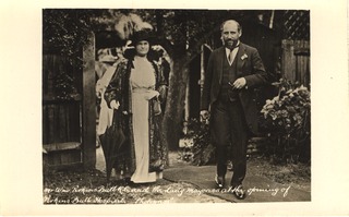 Mr. Wm. Perkins Bull, K.C. and the Lady Mayoress at the opening of Perkins Bull Hospital