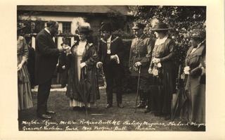 Mrs. John Ryan, Mr. Wm. Perkins Bull, K.C. the Lady Mayoress, the Lord Mayor, General Carson Jones, Mrs. Perkins Bull