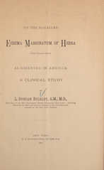 On the so-called eczema marginatum of Hebra (tinea circinata cruris), as observed in America: a clinical study