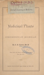 Medicinal plants indigenous in Michigan