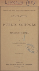 Sanitation of public schools in Massachusetts