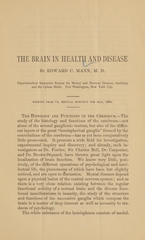 The brain in health and disease