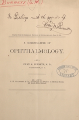A nomenclature of ophthalmology