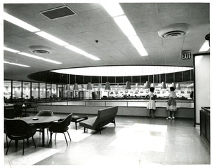 [Reception area on the mezzanine of the National Library of Medicine]