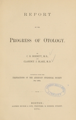 Report on the progress of otology