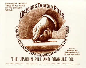 Upjohn's Friable Pills can be reduced to a powder under the thumb