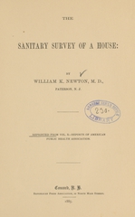The sanitary survey of a house