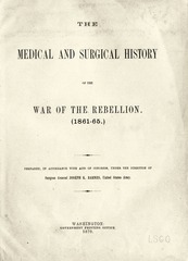 [Title page of The medical and surgical history of the war of the rebellion (1861-65)]