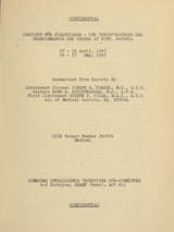 Institut für Fleckfieber-und Virusforschung des Oberkommandos des Heeres at Roth, Bavaria: 27 - 30 April, 1945, 16 - 17 May, 1945