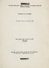 Aviation medicine, general medicine, veterinary medicine, chemical warfare: University of Gottingen, 18 April 1945 to 27 April 1945