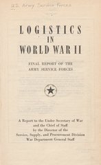 Logistics in World War II: final report of the Army Service Forces