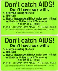 Don't catch AIDS!: don't have sex with