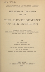 The mind of the child: observations concerning the mental development of the human being in the first years of life (Part 2)