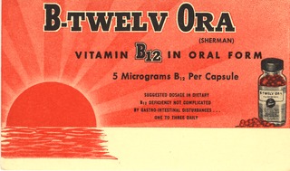 B-twelv ora (Sherman): vitamin B12 in oral form : 5 micrograms B12 per capsule