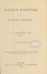 Bodily posture in gynecology