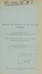Remarks on resection of the Gasserian ganglion