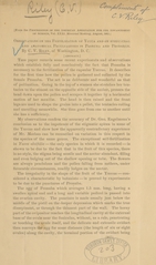 Observations on the fertilization of yucca and on structural and anatomical peculiarities in Pronura and Prodoxus: The hibernation of aletia xylina (say), in the United States a settled fact ; Emulsions of petroleum and their value as insecticides