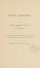 Medical legislation