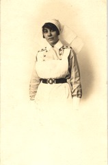[Three-quarter-view portrait of a nurse in uniform]