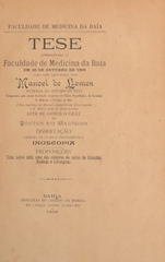 Inoscopia: tese apresenstada á Faculdade de Medicina da Baía em 30 de outubro de 1909 para ser defendida afim de obter o gráu de doutor em medicina