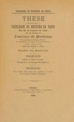 Fragmentos de cirurgia encephalica: these apresentada á Faculdade de Medicina da Bahia em 30 de outubro de 1909 para ser defendida afim de obter o gráo de doutor em medicina